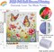 Diamond Painting Kits for Adults, Butterfly Flower Diamond Art Kits for Beginners,5D Round Full Drill Diamonds Gem Art Crafts for Home Wall Decor Gifts 14x14 Inch